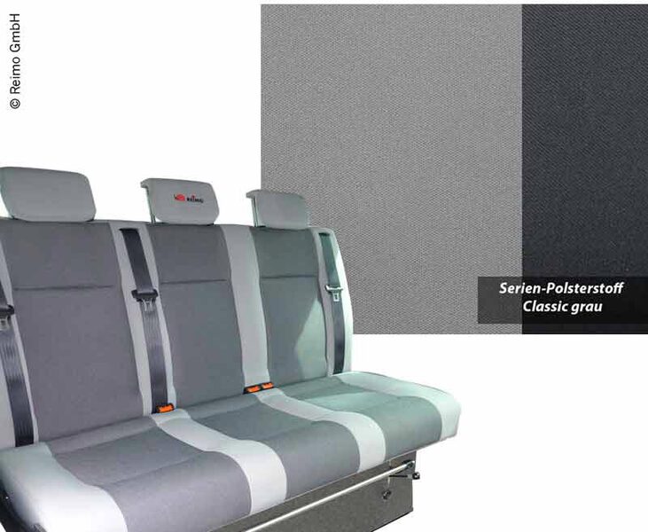 VW T6, VW T5 rock and roll bed Variotech 3000, size 17, threeseater, grey (5040300) reimo VW T6, VW T5 rock and roll bed Variotech 3000, size 17, threeseater, grey (5040300) reimo