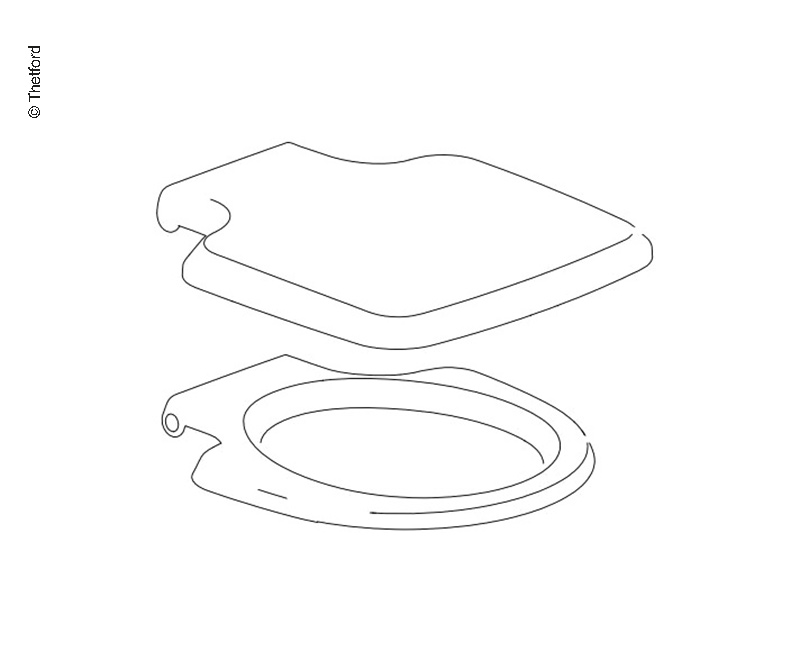 WC-Sitz m.Deckel45/65weiß | Spare Parts for Thetford Porta Potti ...