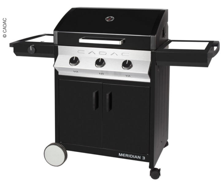 Gasgrill Meridian Black 3 | Camping Gasgrill | Camping Grills, Kocher