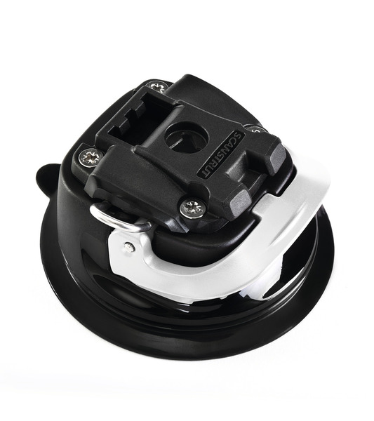 Support GPS Voiture à Ventouse - Compatible Garmin - Fixation Pare-brise Stable Et Fiable - Tête Ronde 7 Cm Noir