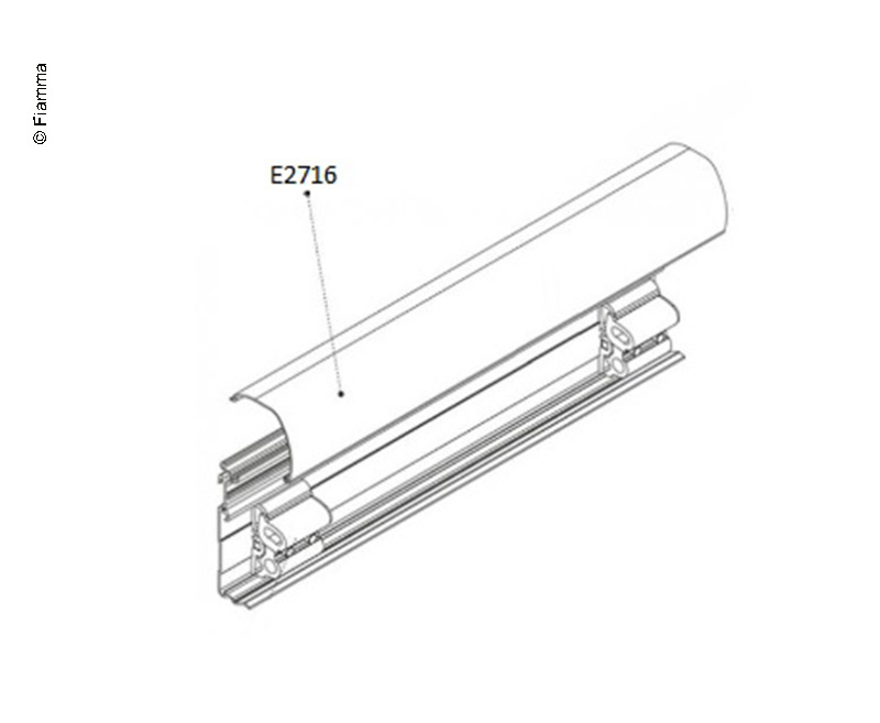 Kit De Fixation Fiamma F45Ti L – Montage Sur Poteau Droit – Réf 98655-263