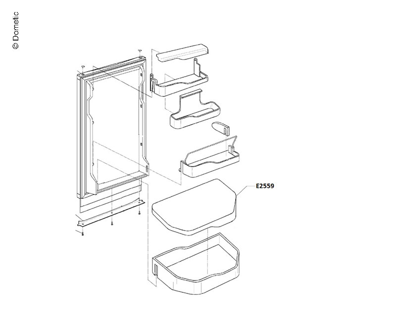 Deckel Etagere Gemüse | Réfrigérateurs | Pièces détachées Seitz-Dometic