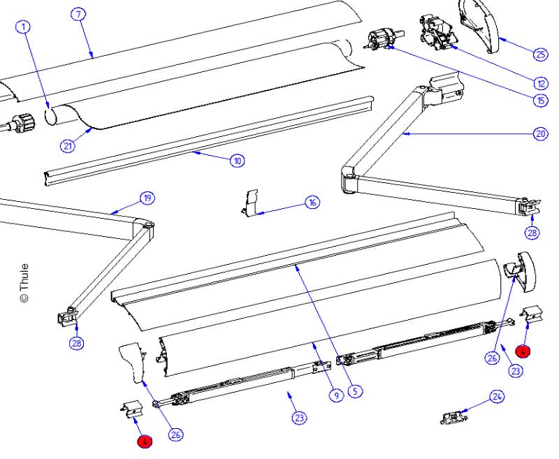 Manivelle Rétractable Pour Store Et Auvent - Accessoire Robuste Et Facile à Utiliser, Compatible Avec La Plupart Des Modèles