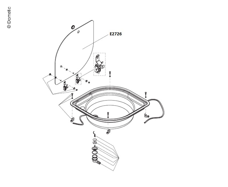 Cooker glass cover Spare Parts for CramerStove, GasStove Caravan Spare Parts for Dometic
