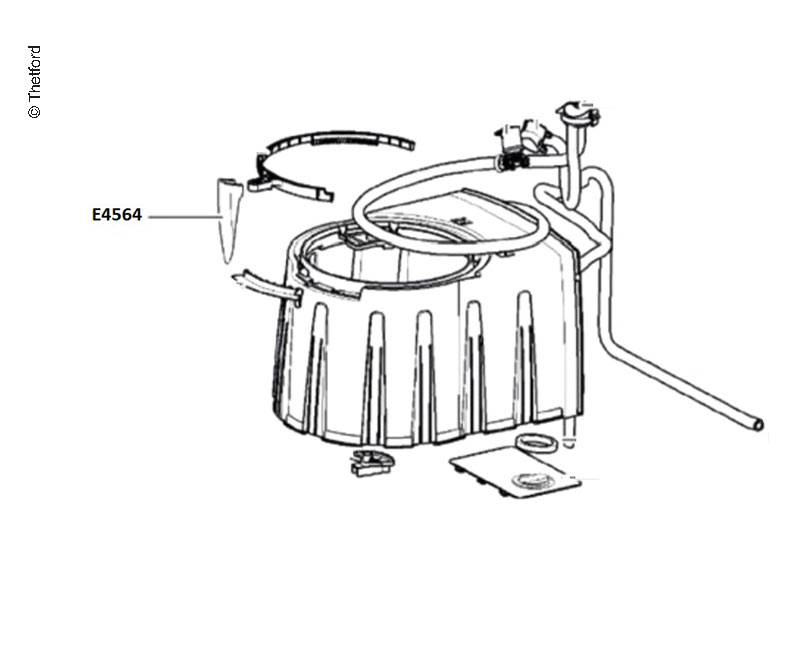THETFORD 34122 Vacuum Breaker STYLE II, LITE Kit RV Toilet Parts. Original Pkg