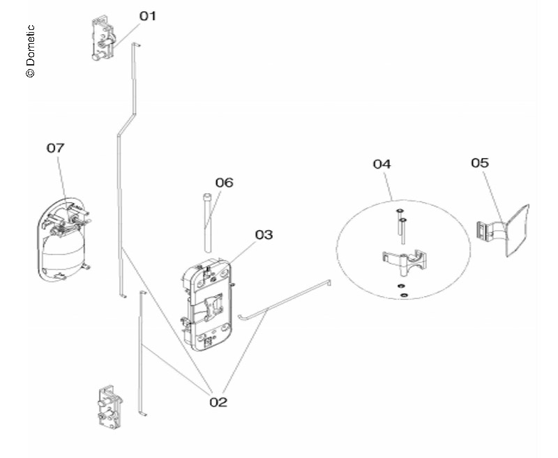 Vergrendelmechanisme CaraDI300plus/I600plus/I600plus Spare Parts for
