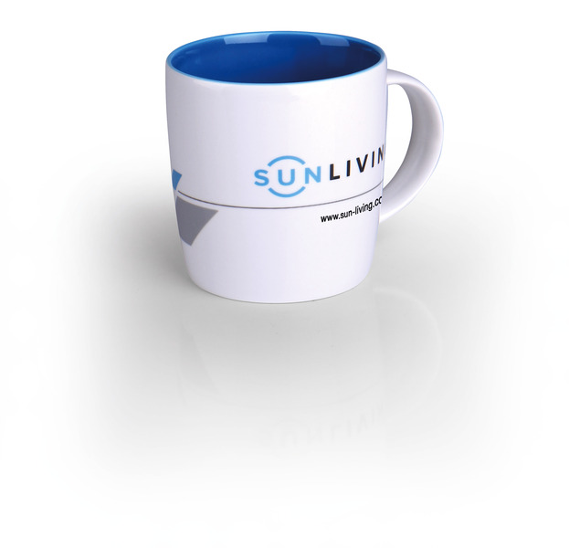 Mug "SUN LIVING" made of high quality New Bone China for 340ml