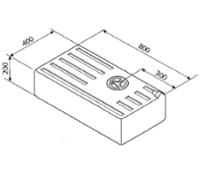 Vandtank 59L 800mm 5-17