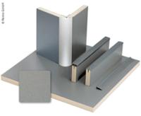 Möbelbauplatte Anthrazit Metallic Schichtstoff, HPL, 1/4 Platte