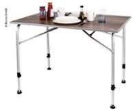 Campingtisch LEVI 100x68x59/72cm in Holz-Optik