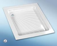 Receveur de douche en plastique blanc, 665 x 655 x 80 mm