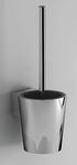 Toiletbørsteholder rustfrit stål forkromet 140x140x440mm