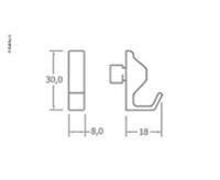 : Kleiderhaken ABS chrom gl : Kleiderhaken ABS chrom gl