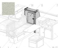 Armoire latérale VW T3 laminé Granitto en kit