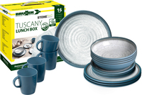 : Vajilla de melamina : Vajilla de melamina Toscana - 16 piezas - Para 4 personas