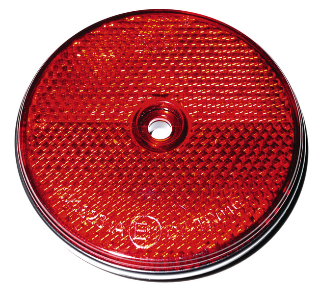 Riflettori tondo rosso (2 pz.)