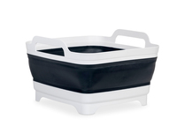 Spülschüssel mit Bodenablauf - Anthrazit/Weiß