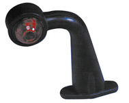 Umrißleuchte rot/weiß mit Gummiarm  185mm Umrißleuchte rot/weiß mit Gummiarm  185mm