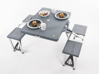 Picnic table group for 4 people - 85 x 65cm
