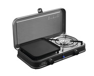 2-Cook 2 Pro Deluxe 2-Flamm-Kocher/Grill 30mbar, Piezo, 2 Grillplatten