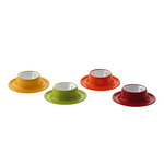 Gimex 4tlg. Eierbecherset Rainbow in 4 Farben