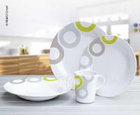Melamine Tableware Set, NOVARA Camp4, For 4 People/16 Parts