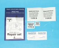 Reparationssæt til teltvæv og folie, type B: PVC