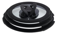 Tefal glas låg sæt, 3 stk., Ø16,18 + 20 cm
