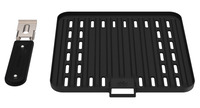 VAN COOK Gerippte Grillplatte – abnehmbarer Griff
