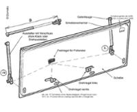 Ersatzteil Dometic Fenster - Drehriegel links