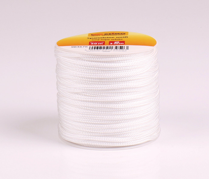 Spannleine 50 Meter Ø3mm, Farbe: Weiß