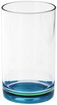 Gimex Trinkglas aus SAN, türkisfarbener Boden, 250ml