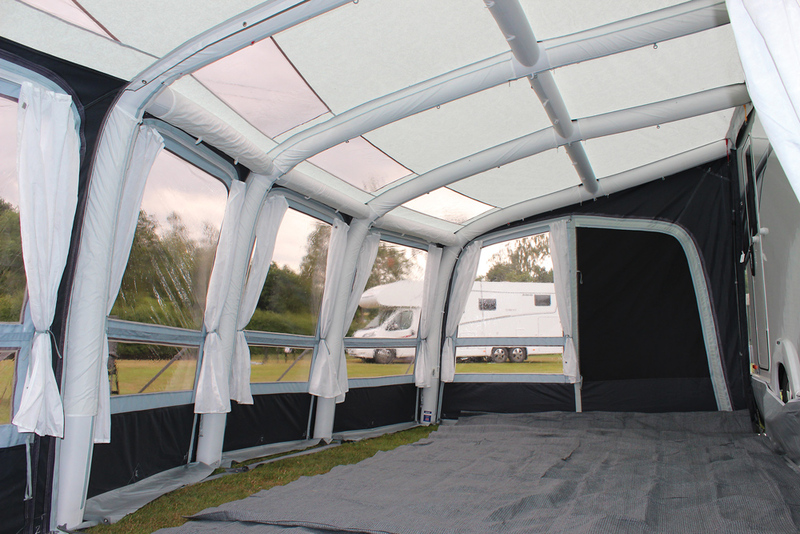 Inflatable, very roomy caravan tent section Caravan Awnings, Caravan