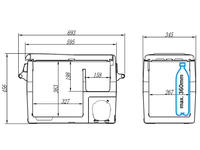 : Raffreddatore a : Raffreddatore a compressore Carbest CampCooler 40