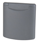 CEE Steckdose mit Magnetverschluss in dunkelgrau CEE Steckdose mit Magnetverschluss in dunkelgrau