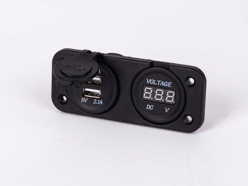 Voltmeter mit 2x USB-Anschluss