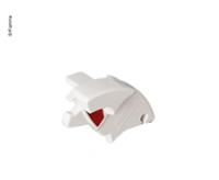 Tappo terminale sinistro Pannello frontale F65S bianco Tappo terminale sinistro Pannello frontale F65S bianco