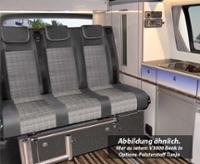 Schlafsitzbank Merc. Vito LR 2015 V3000 Gr.14 3-sitzig Polst. Classic Grau 2fbg