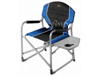 Faltstuhl Director's Chair Arezzo, mit Tisch, blau/schwarz