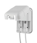 Twin-Außensteckdose weiß Twin-Außensteckdose weiß