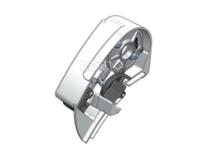 Aluminium endedæksel til venstre for Dometic 600