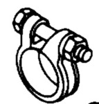 Rohrklemme D24-26 Edelst. Rohrklemme D24-26 Edelst.