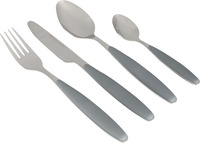 SOLID LINE - GRANITE - Ideal für Camping, zu Hause oder auf dem Boot - .Besteck Grau, 16 teilig