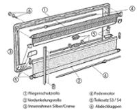 Cartons de couverture Dometic ivoire Ø 9 mm 12 pièces
