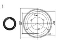 Gummidichtung für 123x84mm Filter schwarz