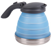 Silicone kettle, foldable, capacity ca.0,8l, blue STOCKTAKE SALE
