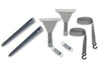 Set stormbanden voor luifels Set stormbanden voor luifels