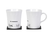 Magnet-Henkeltasse Porzellan Motiv VAN, 2 Stück, 270ml ADRIA Magnet-Henkeltasse Porzellan Motiv VAN, 2 Stück, 270ml ADRIA