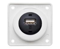 USB-Einbaubuchse, polarweiß lose
