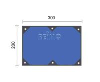 Tarp MAUI 2.3 (2x3m) Sonnen- und Windschutz inkl. 2 Aufstellstangen